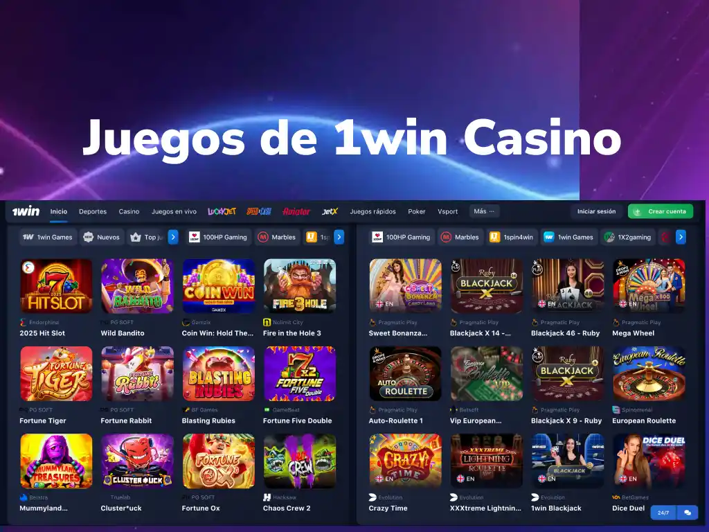 juegos de 1win casino